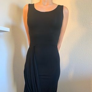 Asymmetrical black dress